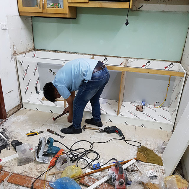 Dịch vụ sửa tủ bếp tại nhà Hà Nội của Tuấn Đạt